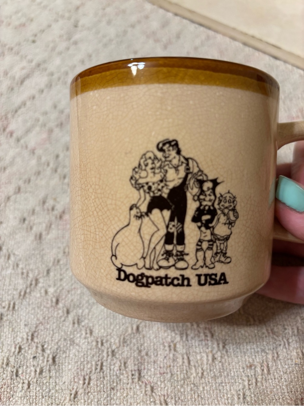 Vintage Dogpatch USA coffee mug